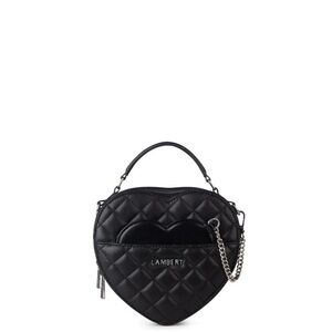 Lambert x Beckerman Twins Cailli Black Quilted 🖤Heart-Shaped Women's Bag